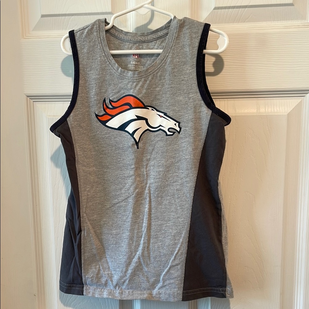 NFL Denver Broncos Gray Tank Top with Logo